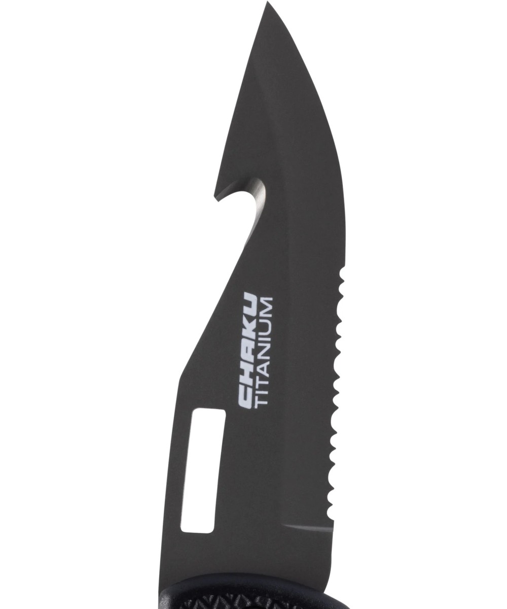 CHAKU Couteau de plongée pliable titanium