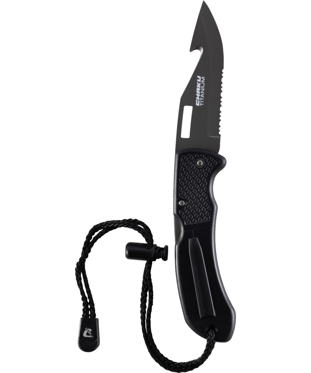 CHAKU Couteau de plongée pliable titanium