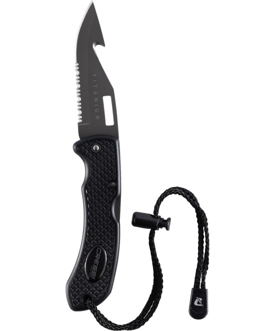 CHAKU Couteau de plongée pliable titanium