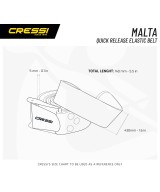 MALTA Ceinture de lest caoutchouc largage rapide