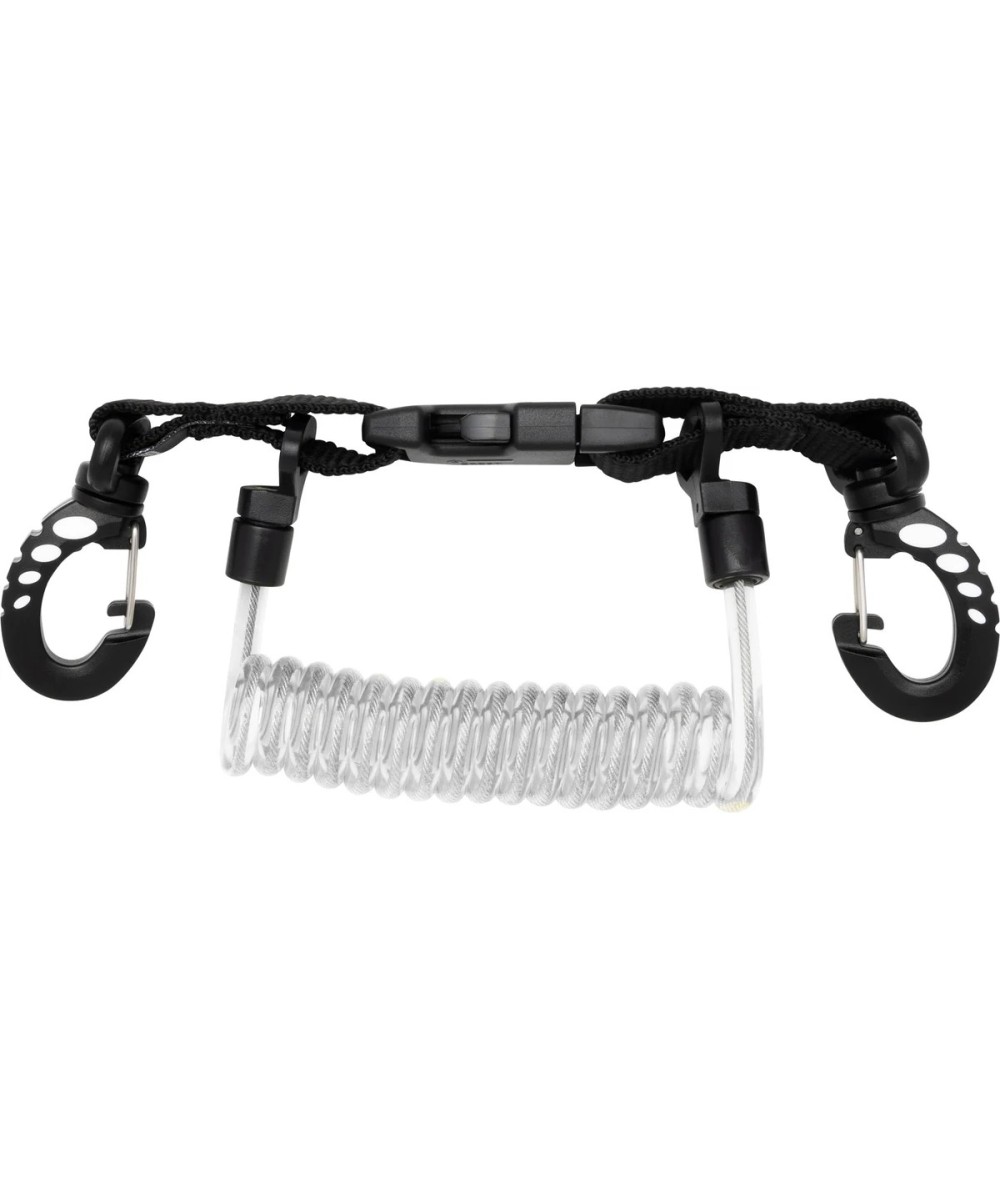 Lanière spirale avec mousqueton