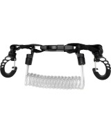 Lanière spirale avec mousqueton