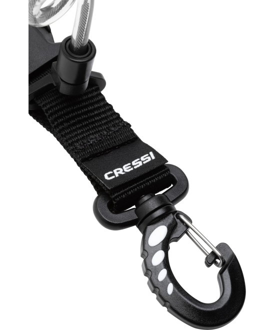 Lanière spirale avec mousqueton