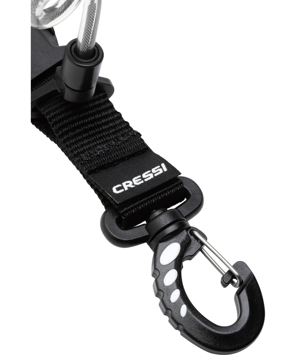 Lanière spirale avec mousqueton