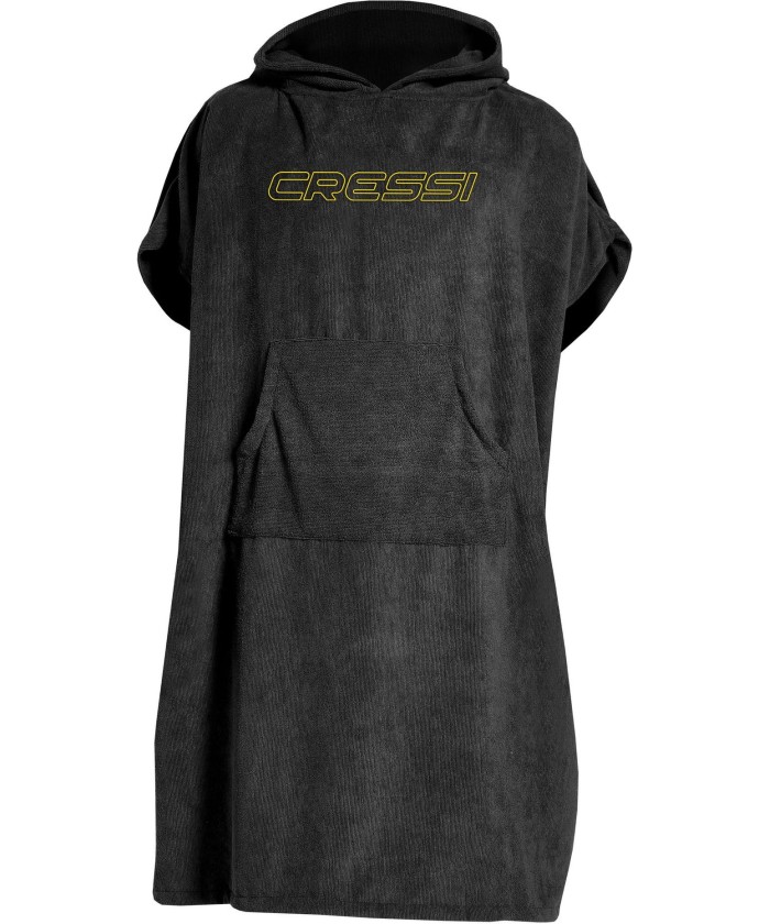 PONCHO de bain unisex cressi noir