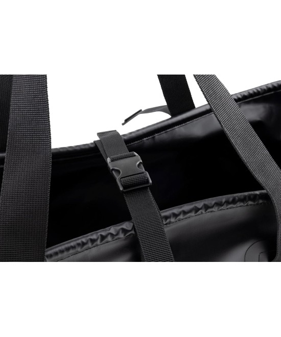 GAVONE Sac Imperméable Spacieux en PVC Tarpulin Noir