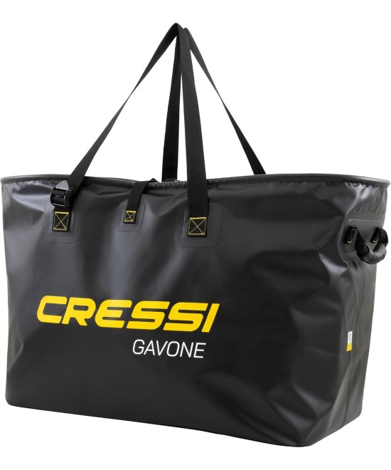 GAVONE Sac Imperméable Spacieux en PVC Tarpulin Noir