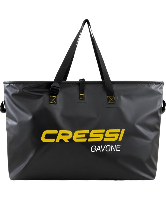 GAVONE Sac Imperméable Spacieux en PVC Tarpulin Noir