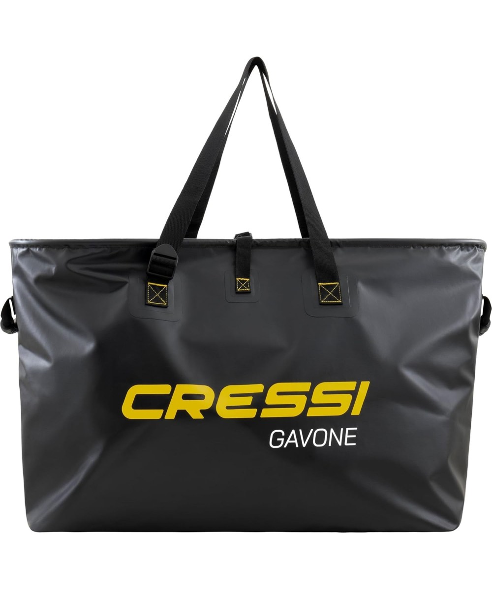 GAVONE Sac Imperméable Spacieux en PVC Tarpulin Noir